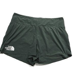 The North Face Flight Stridelight Shorts Womens Large Green Running Liner